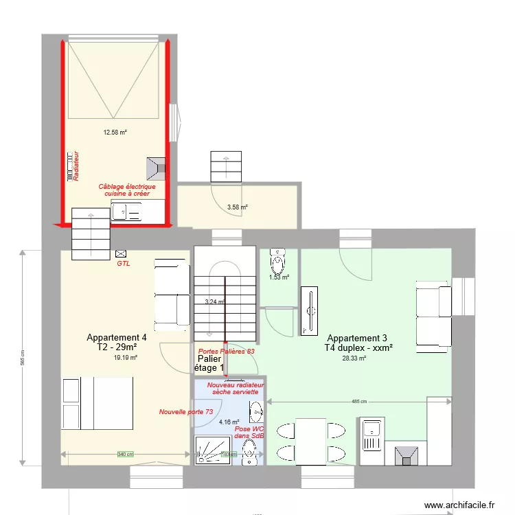 Vitre Etage 1 v7. Plan de 