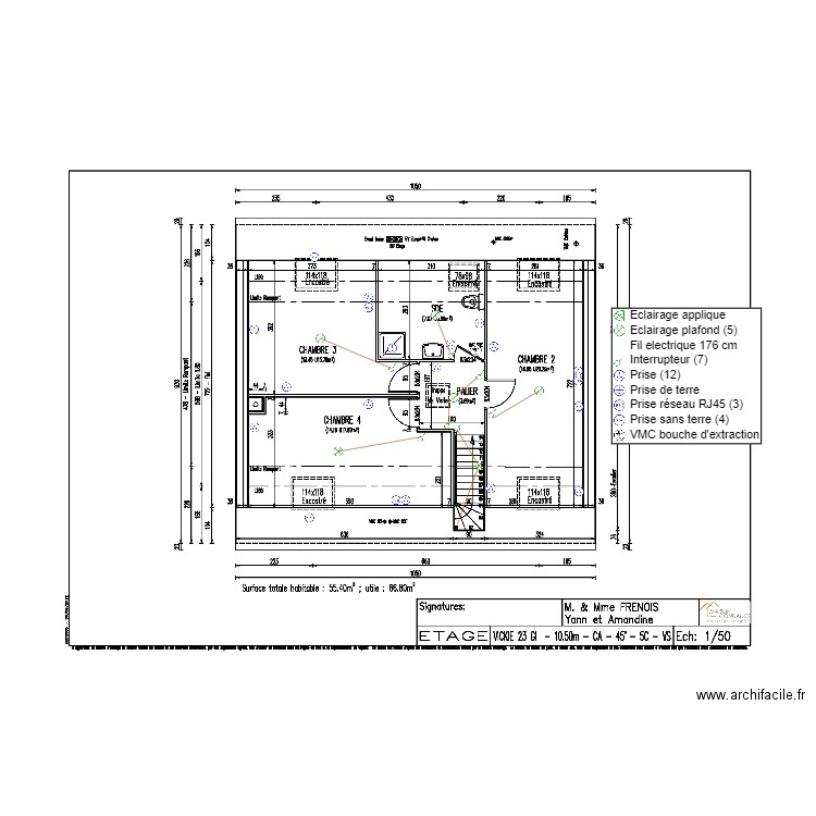 FRENOIS ETAGE ELEC. Plan de 0 pièce et 0 m2