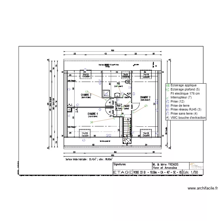 FRENOIS ETAGE ELEC. Plan de 
