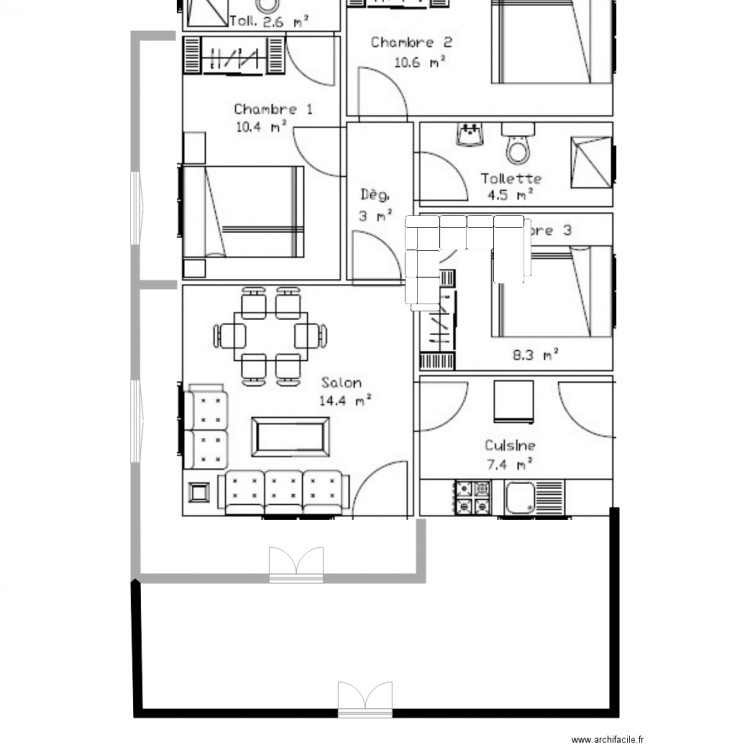 maisin hero. Plan de 0 pièce et 0 m2