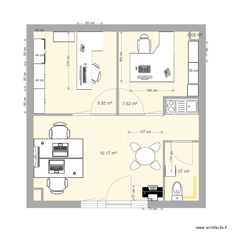 Plans Bureaux. Plan de 0 pièce et 0 m2