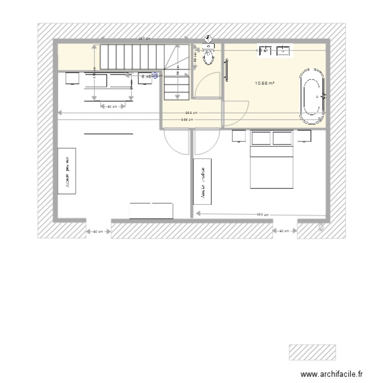 Etage Petite Maison. Plan de 0 pièce et 0 m2