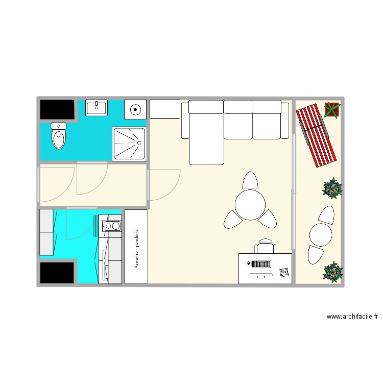 44 Lepeu le plus simple. Plan de 7 pièces et 36 m2