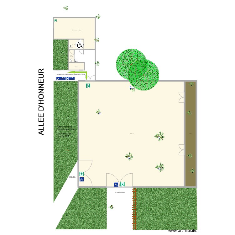 Bastide du Roy Pavillon des Oliviers tables rectangulaires. Plan de 0 pièce et 0 m2