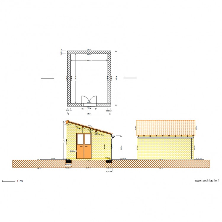 abri de jardin. Plan de 0 pièce et 0 m2