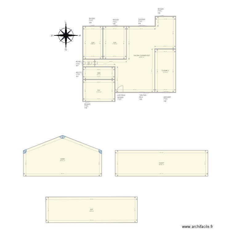 MONPARLER. Plan de 0 pièce et 0 m2