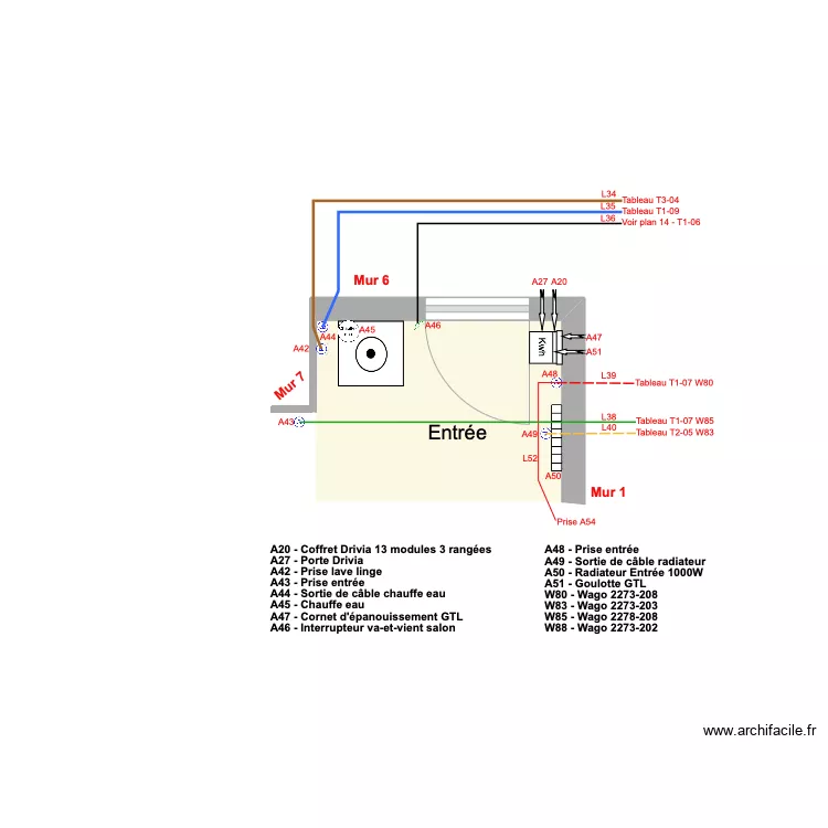Appt Fred - Plan 6 - Electricité entrée - 2023-12-28-14h08. Plan de Appt Fred - Plan 6 - Electricité entrée - 2023-12-28-14h08. Plan de