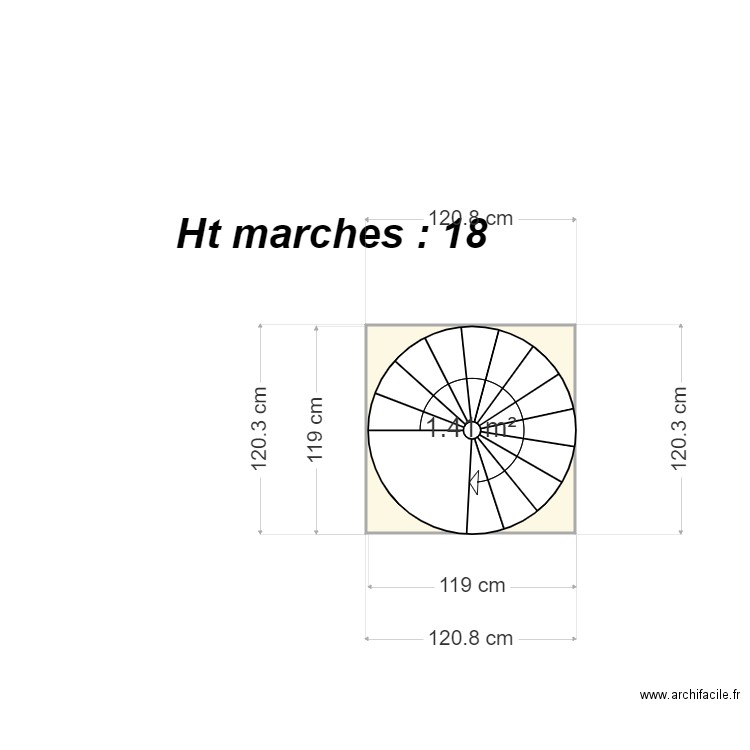 plan escalier. Plan de 0 pièce et 0 m2