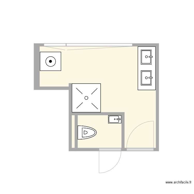 etage sdb. Plan de 0 pièce et 0 m2