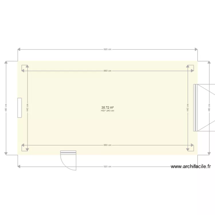 garage. Plan de 