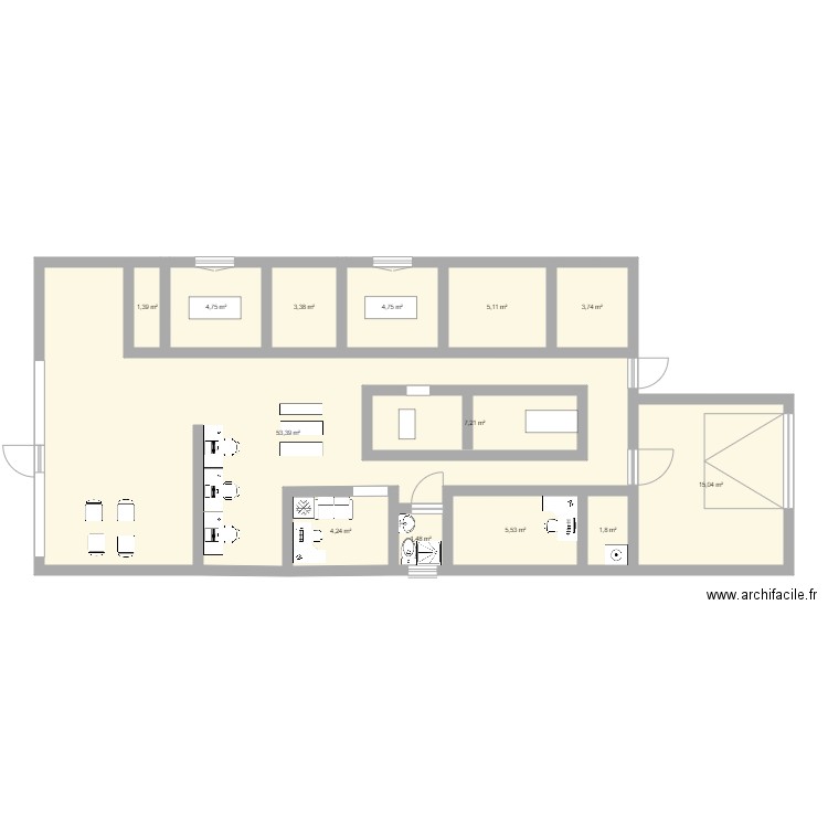 Clinique Alyscamps. Plan de 0 pièce et 0 m2