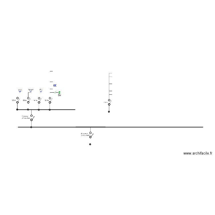 schema unifilaire b1. Plan de 0 pièce et 0 m2