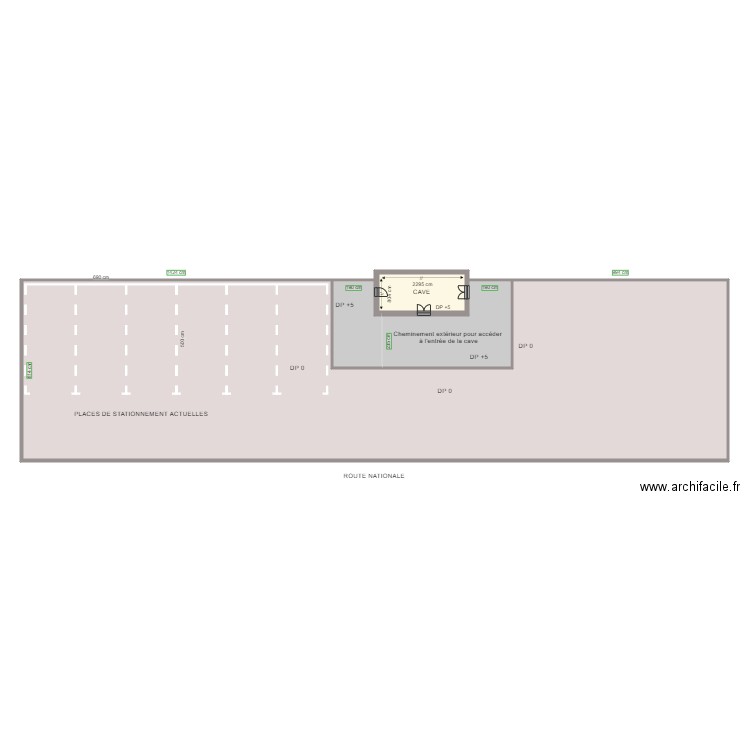 STATIONNEMENTS LA GARE AVANT TRAVAUX. Plan de 0 pièce et 0 m2