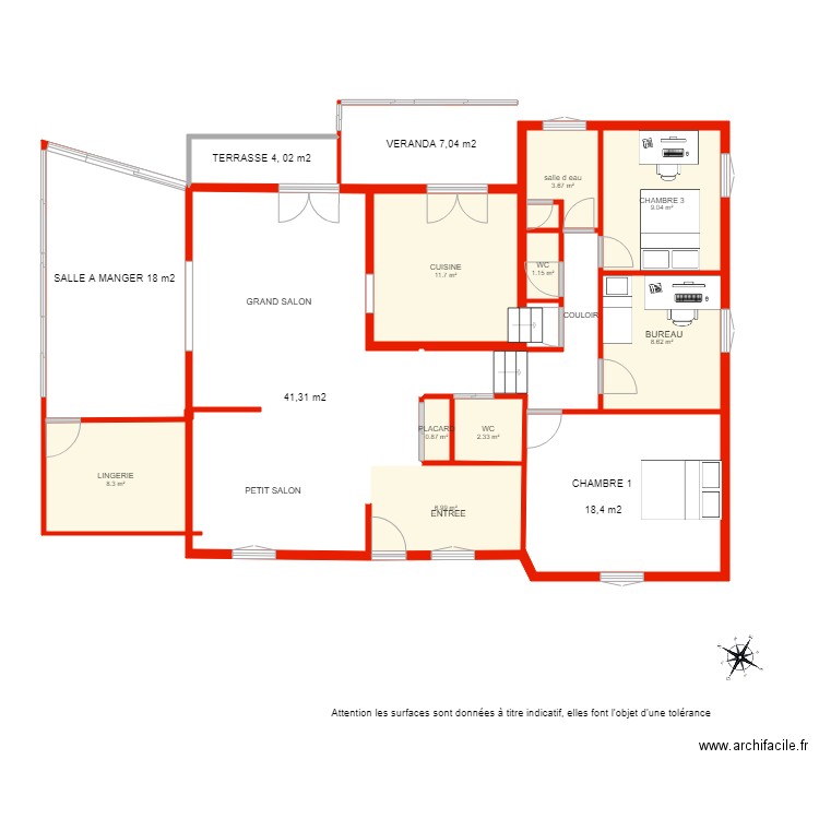 BI 1988 HABITATION   NON COTE. Plan de 0 pièce et 0 m2