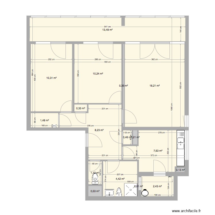 Plan Les Sables2. Plan de 0 pièce et 0 m2