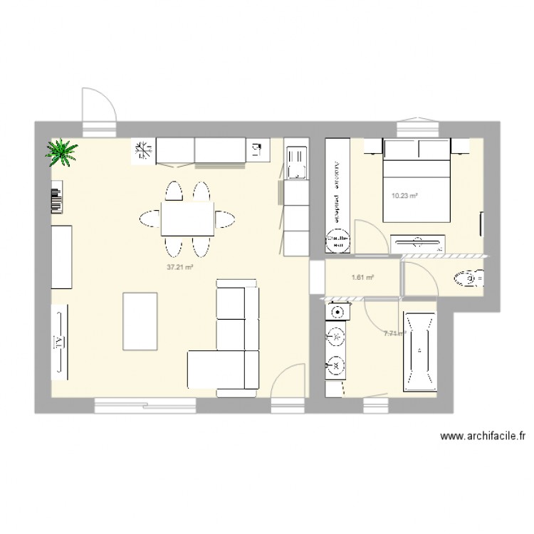 Cazaux 2e essai. Plan de 0 pièce et 0 m2