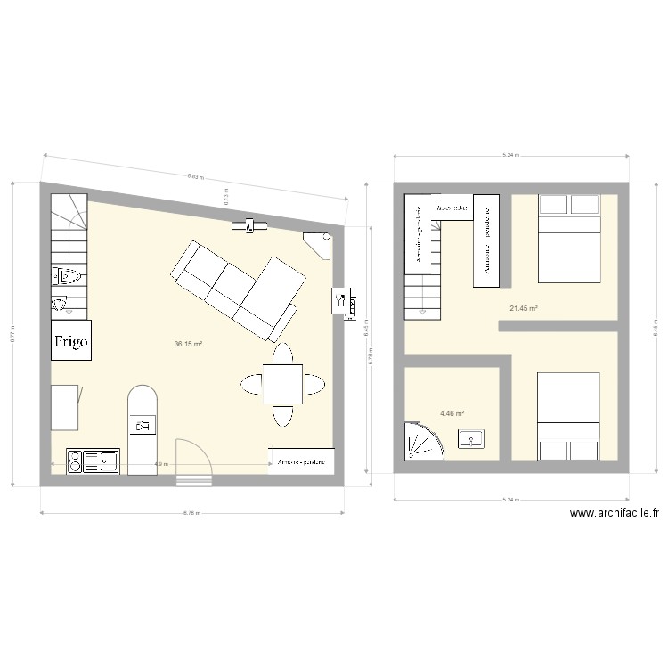 casa dionisio. Plan de 3 pièces et 62 m2