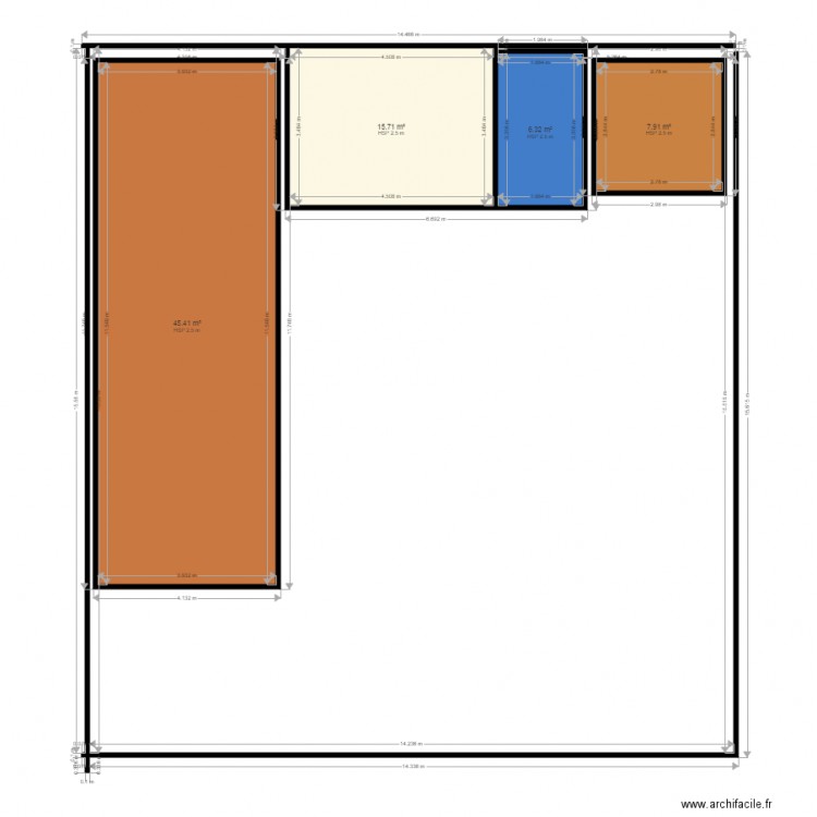 eden  cours . Plan de 0 pièce et 0 m2