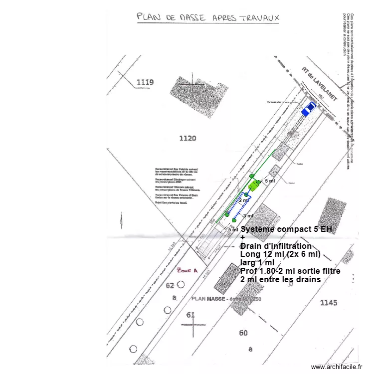 Rivi&egrave;re Charles. Plan de 