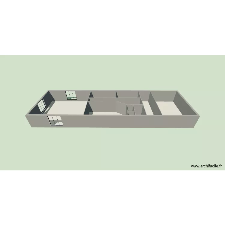 MAISON. Plan de 10  et 201 m²