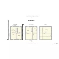 FERRER, STRUCTURE EXISTANTE des 3 NIVEAUX