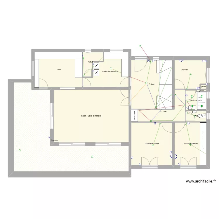 Colonel Noel - plinthes. Plan de 