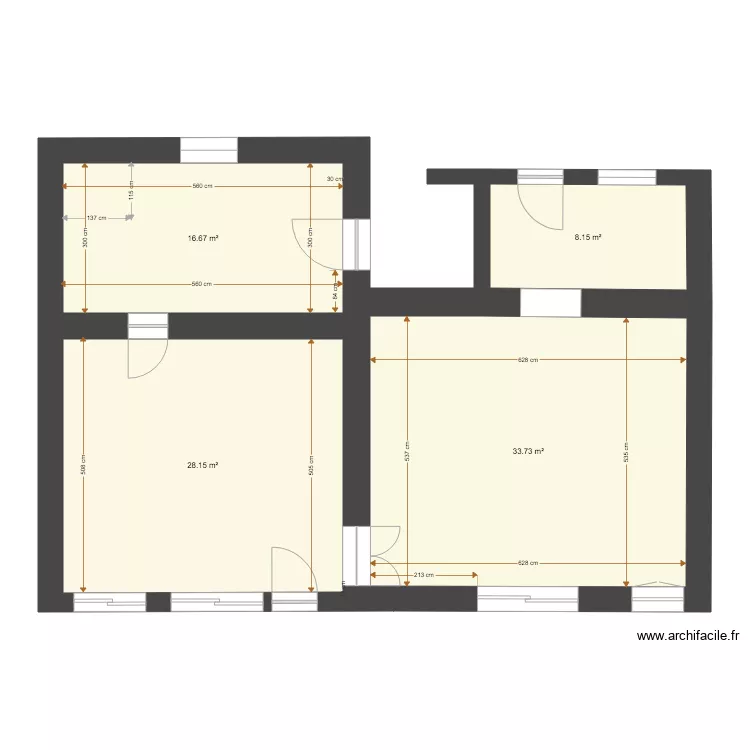 Empty house. Plan de 