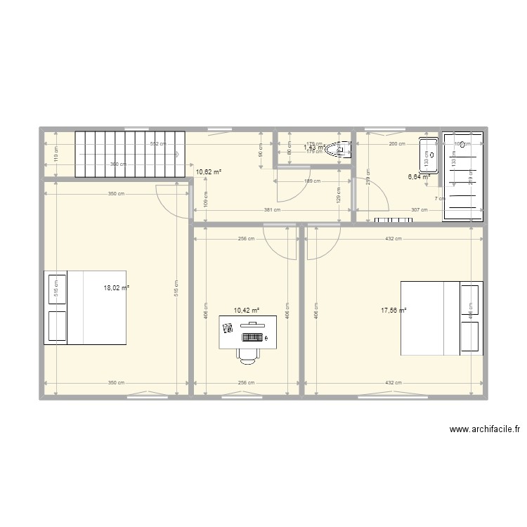 MONDIN . Plan de 10 pièces et 129 m2