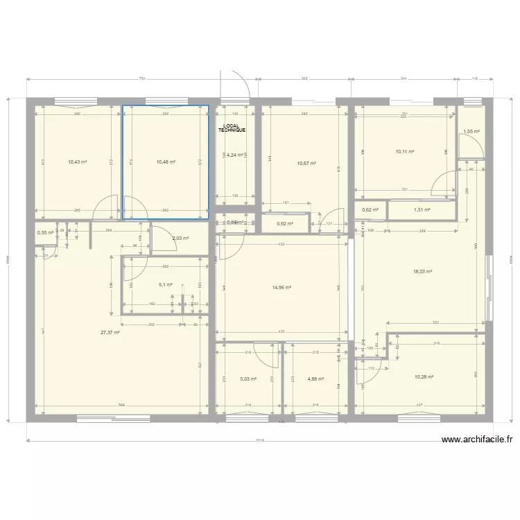 Yvrac SSOL Projet surfaces et mesures. Plan de Yvrac SSOL Projet surfaces et mesures. Plan de