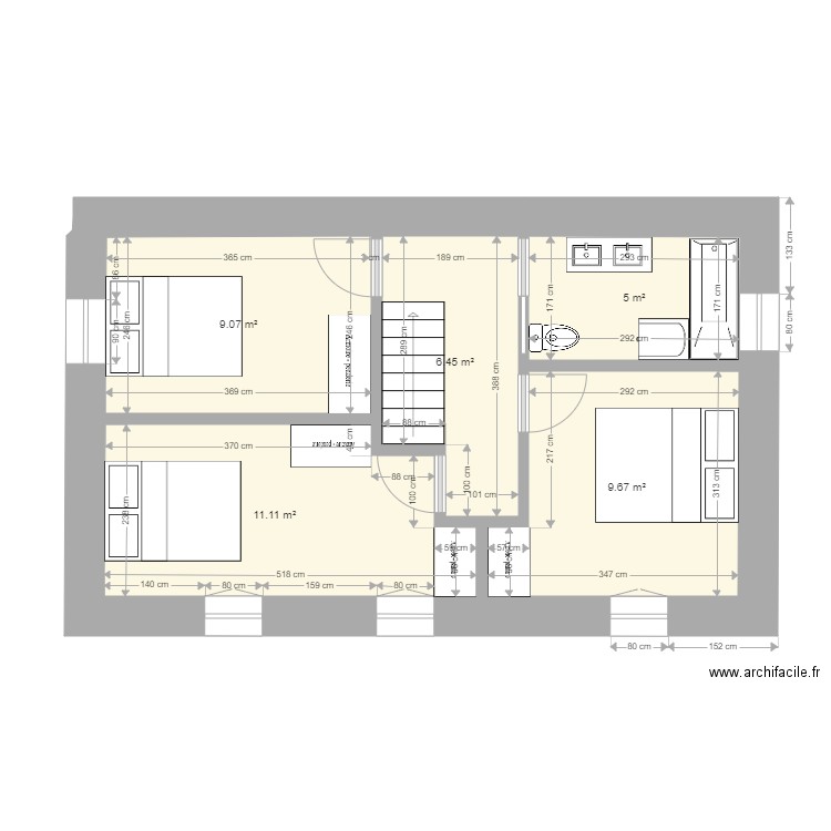 sausseyétageeprojetaurelienV1. Plan de 0 pièce et 0 m2