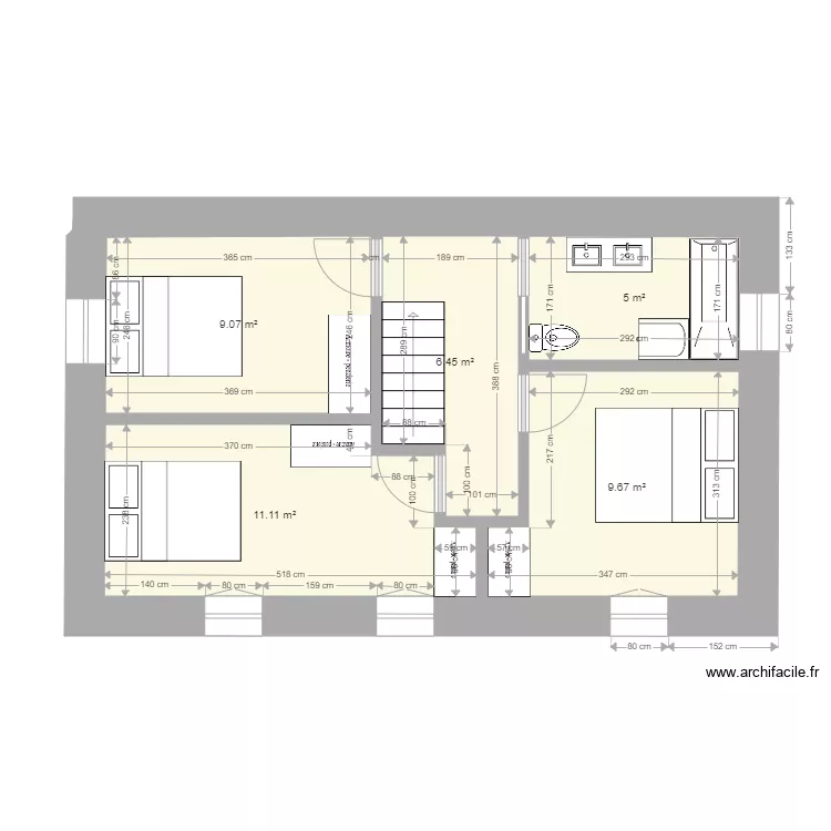 saussey&eacute;tageeprojetaurelienV1. Plan de 