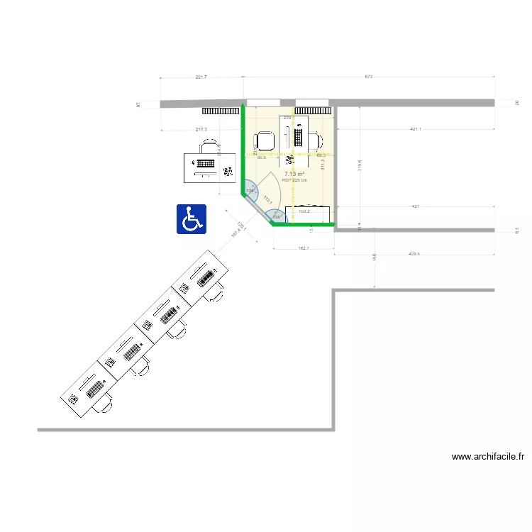 Bureau Pimms. Plan de 