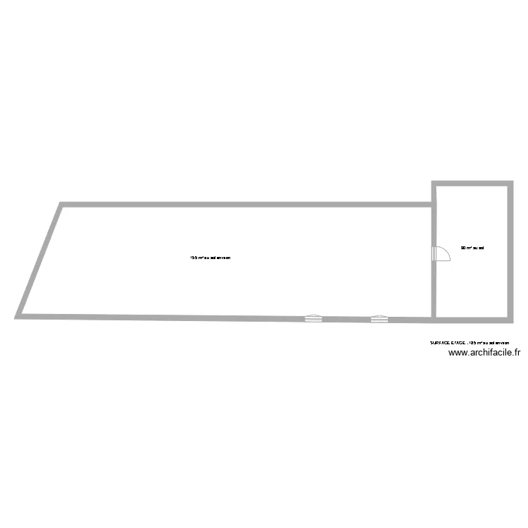 BOULLON BLERANCOURT RDC. Plan de 