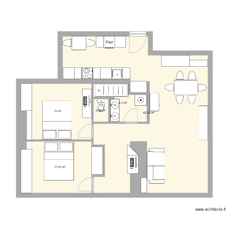 La Roquette 3. Plan de 0 pièce et 0 m2