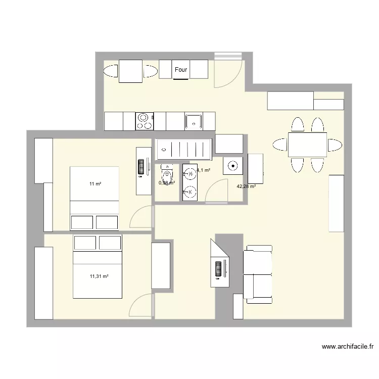 La Roquette 3. Plan de 