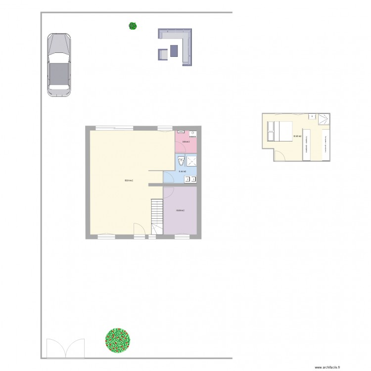 plan de maison 9x9