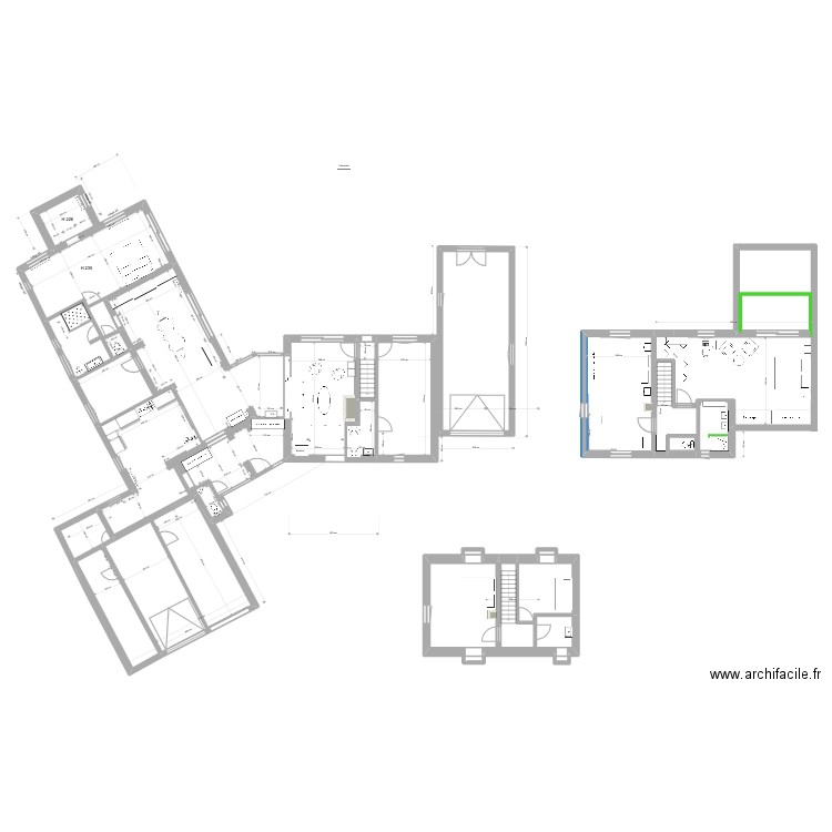 Cysoing RdC 7. Plan de 20 pièces et 330 m2