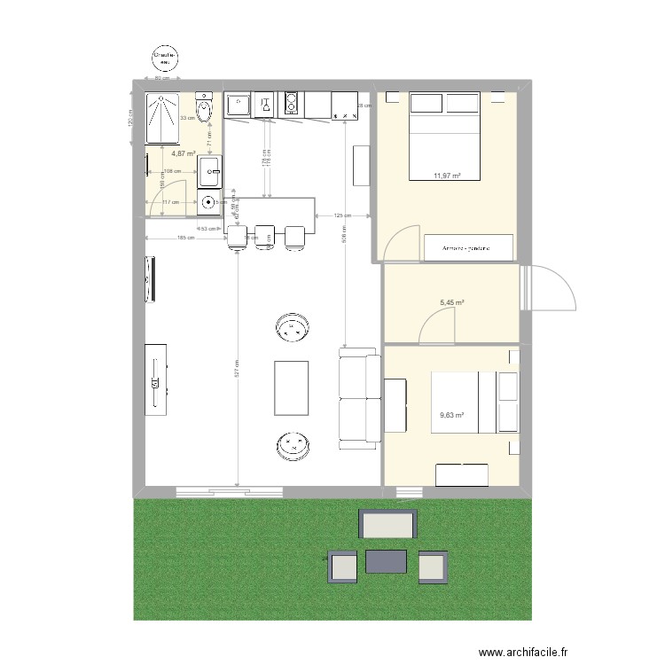APPART BERRE F4 f. Plan de 0 pièce et 0 m2