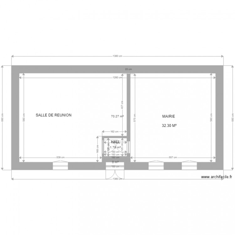 MAIRIE ANNEVILLE. Plan de 0 pièce et 0 m2