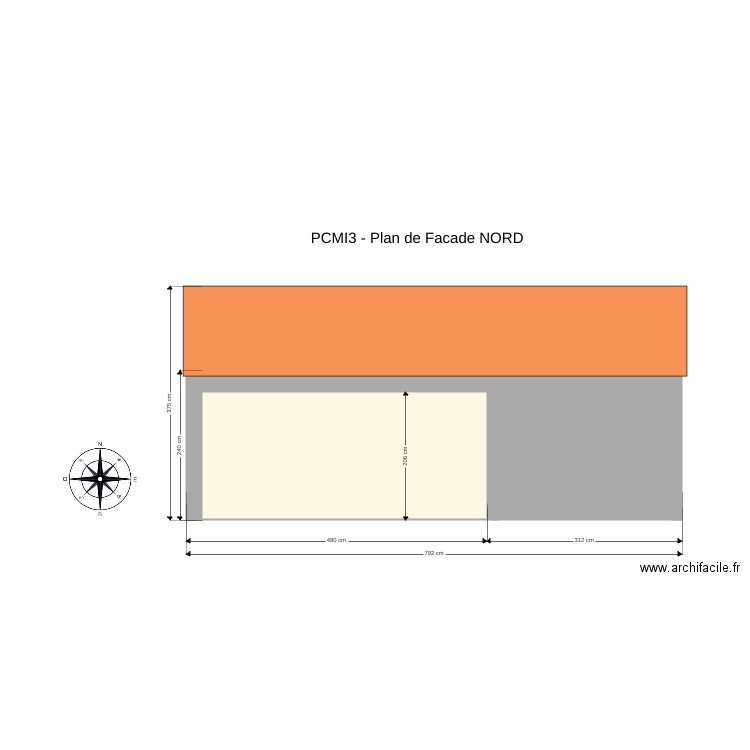 03 Facade NORD. Plan de 0 pièce et 0 m2