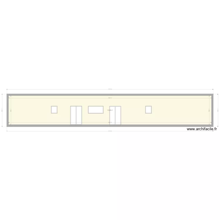 facade nord Fabien. Plan de 