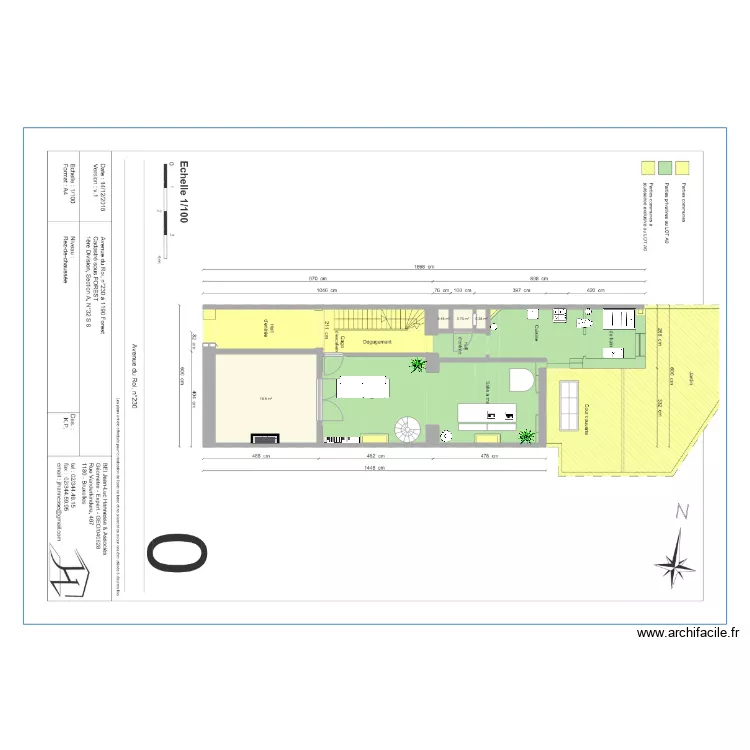 appart j&eacute;flo electricite. Plan de 