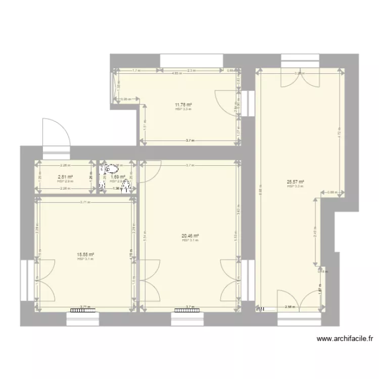 PLAN APPARTEMENT 1 DE BASSE. Plan de 