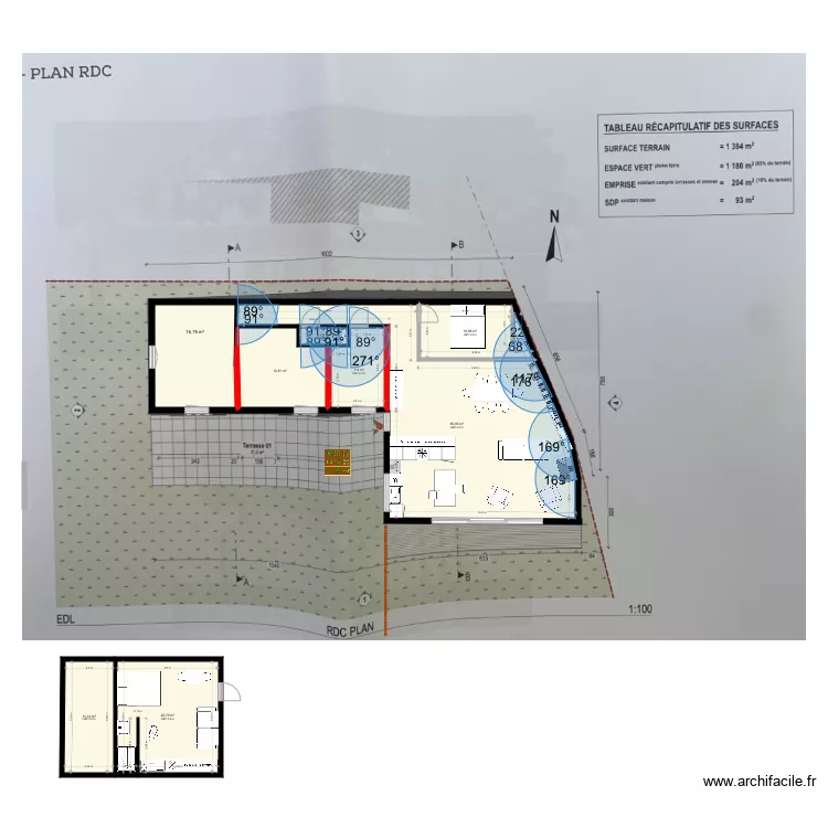 Anglet. Plan de 