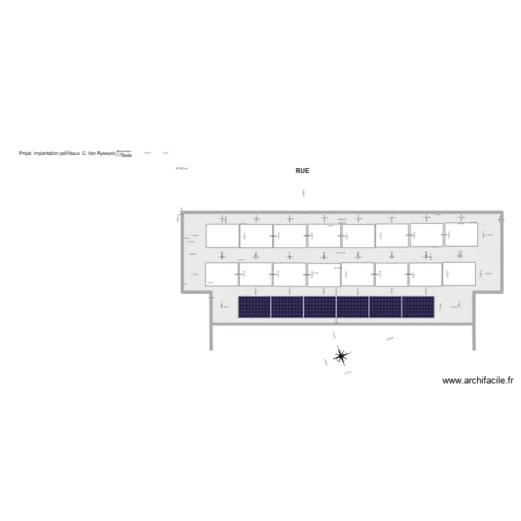 Panneaux avec 6 en +. Plan de 1 et 92 m² Panneaux avec 6 en +. Plan de 1 et 92 m²
