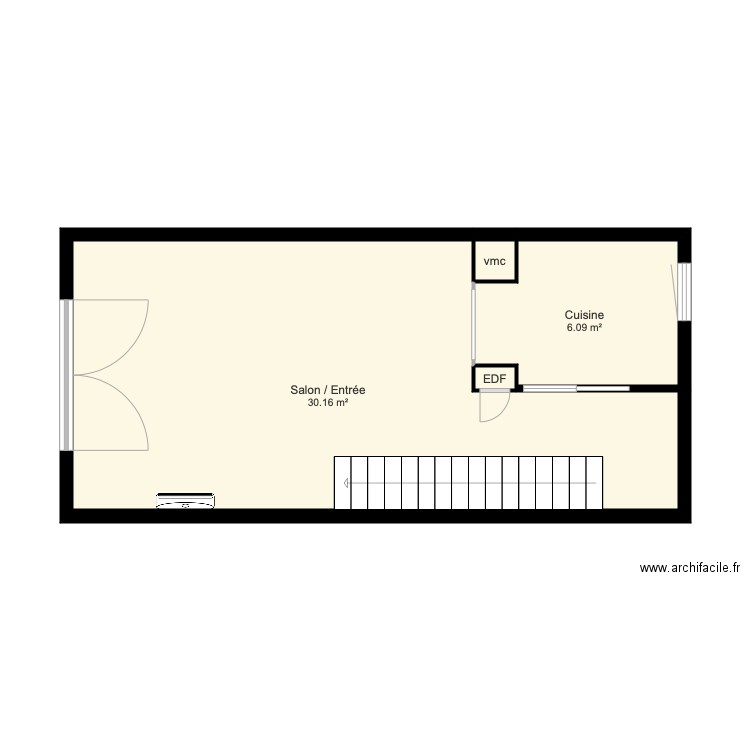 Kikou cuisine. Plan de 0 pièce et 0 m2