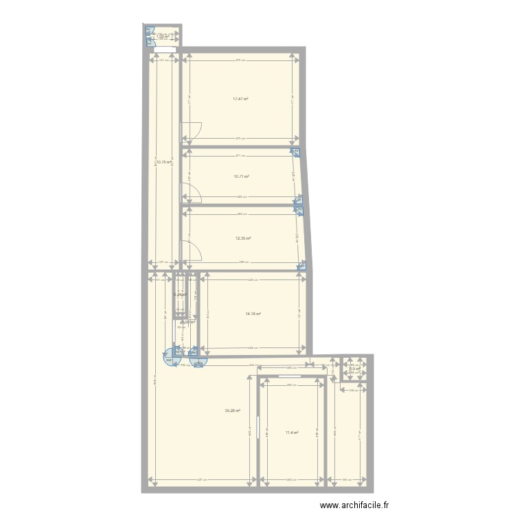 I1 Etage 1. Plan de 0 pièce et 0 m2