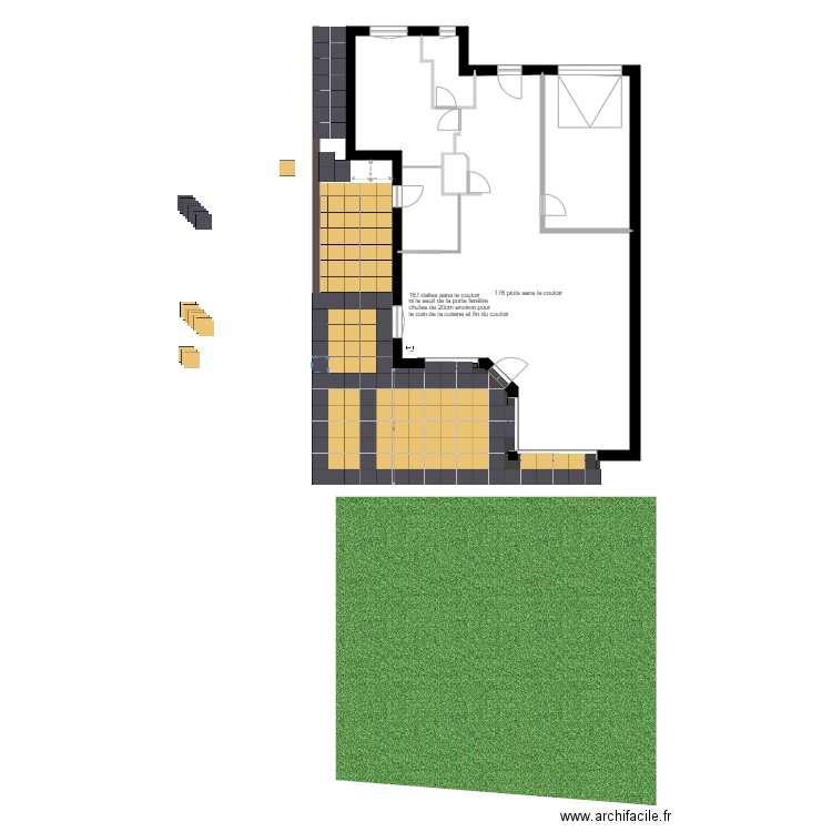 calepinage terrasse A. Plan de 0 pièce et 0 m2