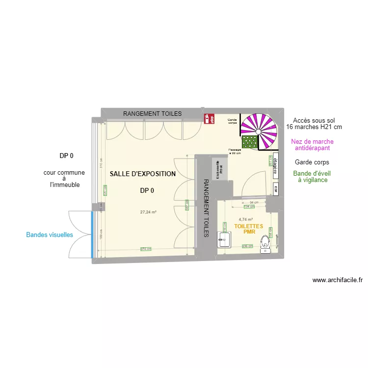 SCI CITO RDC APRES TRAVAUX. Plan de SCI CITO RDC APRES TRAVAUX. Plan de