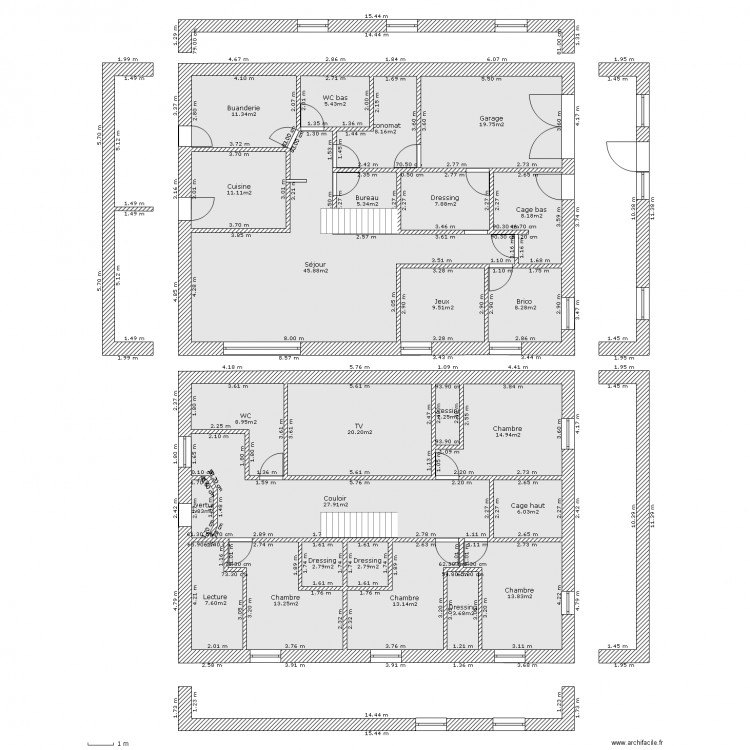 Sur la rive 2 - planchers 5. Plan de 0 pièce et 0 m2